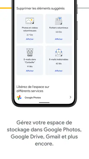 Google One screenshot