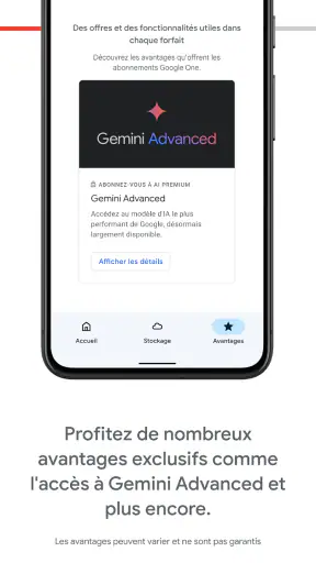 Google One screenshot