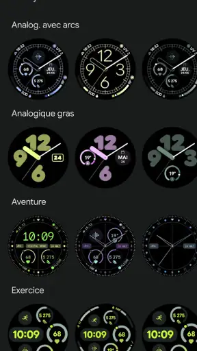 Google Pixel Watch screenshot
