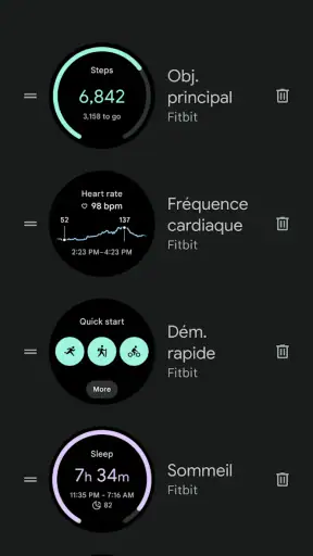 Google Pixel Watch screenshot