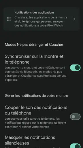 Google Pixel Watch screenshot