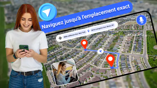 GPS cartes navigation vocale screenshot