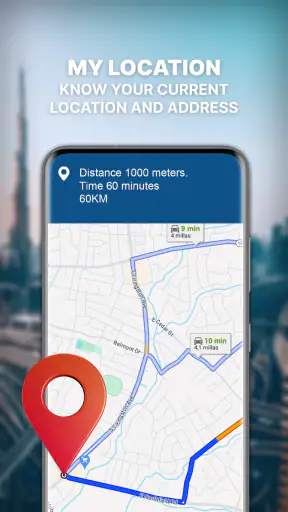 GPS Maps Navigation: GPS route screenshot