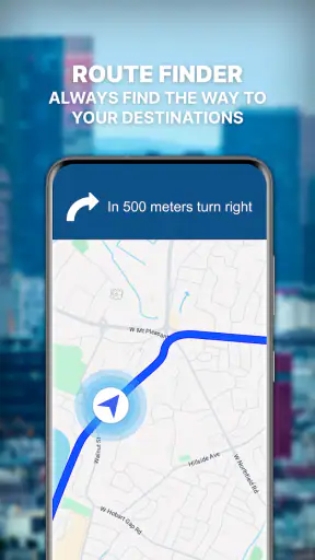 GPS Maps Navigation: GPS route screenshot