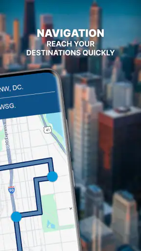 GPS Maps Navigation: GPS route screenshot