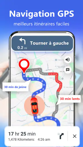 GPS navigation, Vivre Terre screenshot