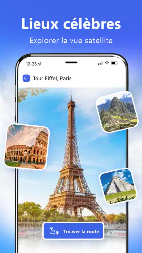 GPS navigation, Vivre Terre screenshot