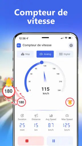 GPS navigation, Vivre Terre screenshot