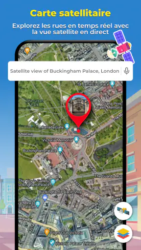 GPS Satellite Carte Navigation screenshot