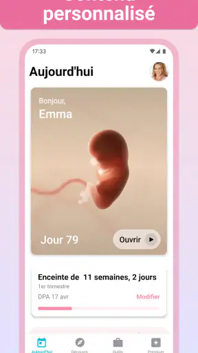 Grossesse + | Appli de Suivi screenshot