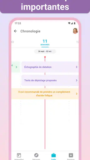 Grossesse + | Appli de Suivi screenshot