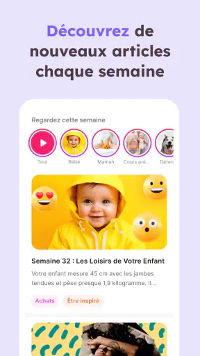 Grossesse: suivi & calendrier screenshot