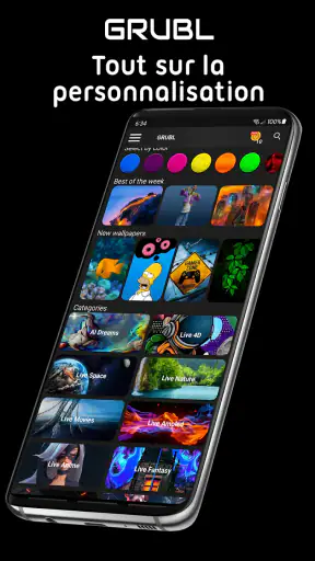 GRUBL™ 4D Fonds d'écran + IA screenshot