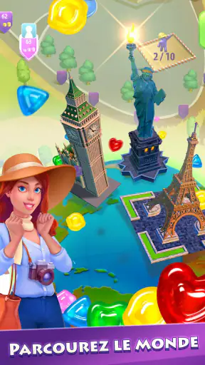 Gummy Drop! Match 3 urbain screenshot