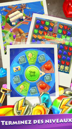 Gummy Drop! Match 3 urbain screenshot