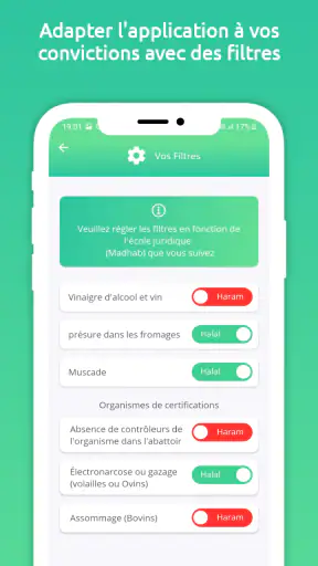 HalalOuPas? halal checker screenshot