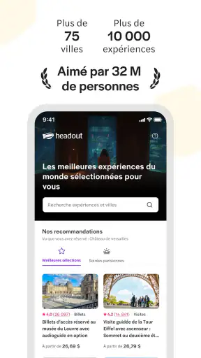 Headout : voyages et billets screenshot
