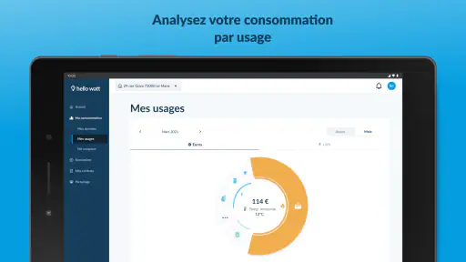 Hello Watt Suivi Conso Énergie screenshot