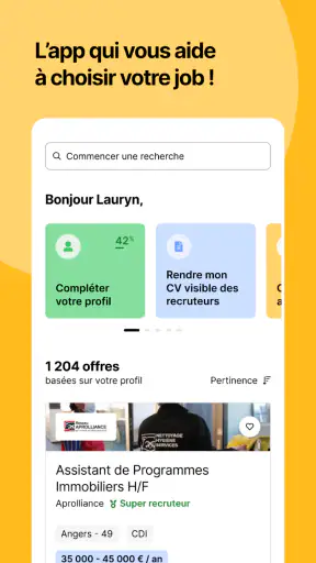 Hellowork : Recherche d'Emploi screenshot