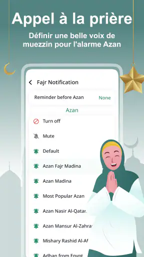 Heure de Prière, Azan, Qibla screenshot