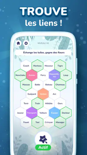 Hexa Words－Association de mots screenshot