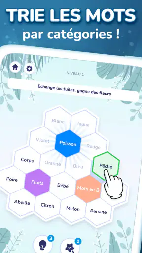 Hexa Words－Association de mots screenshot