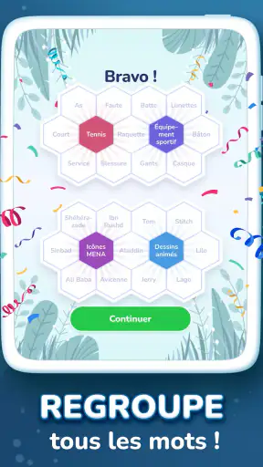 Hexa Words－Association de mots screenshot