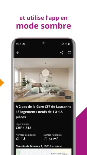 Homegate -  Immobilier Suisse screenshot