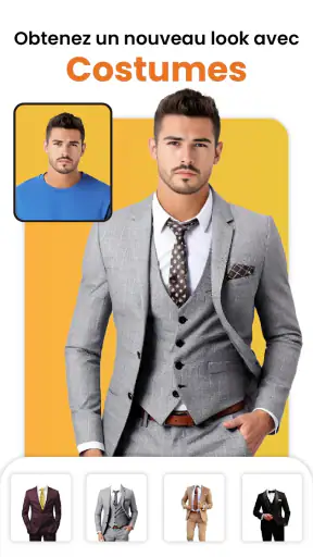 Hommes veste photo éditeur screenshot