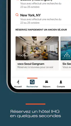 Hôtels IHG & Récompenses IHG screenshot