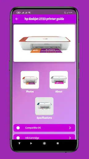 hp deskjet 2723 printer guide screenshot