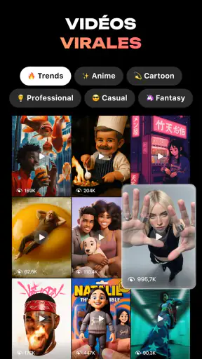 Hula - Générateur de vidéos AI screenshot