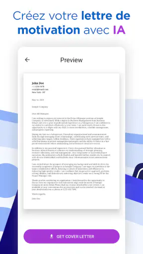 IA Constructeur de CV PDF screenshot