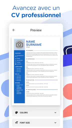 IA Constructeur de CV PDF screenshot
