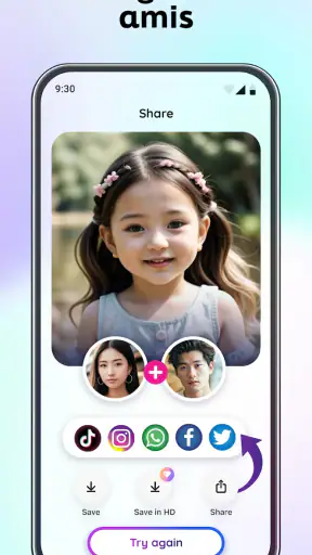 A quoi ressemblera mon bébé IA screenshot