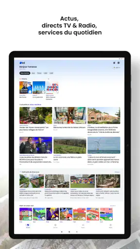 ici : actu locale, radio, TV screenshot