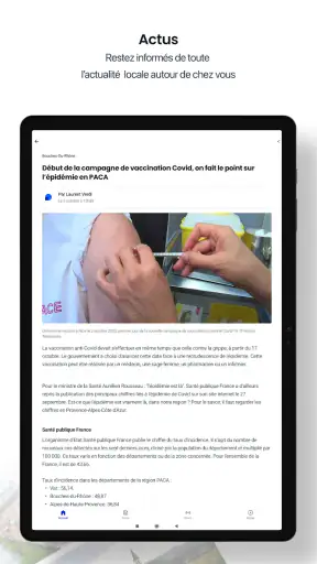 ici : actu locale, radio, TV screenshot