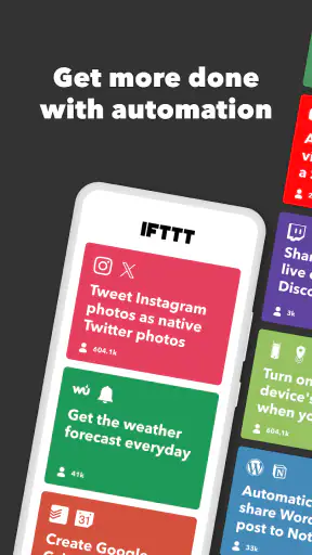 IFTTT - Automatisation screenshot