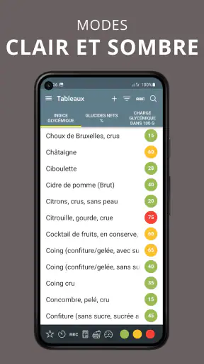 IG Indice & Charge Glycémique screenshot