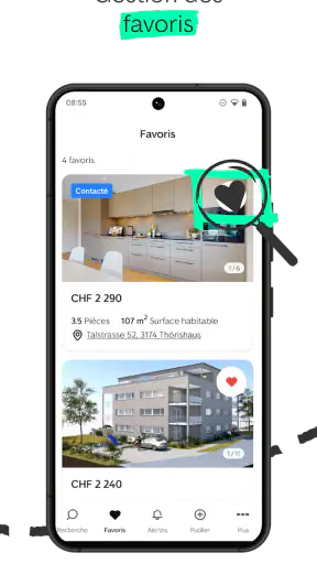 ImmoScout24 Suisse screenshot