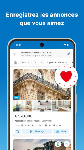 Indomio. Achat propriétés screenshot