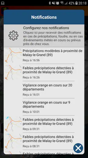 Infoclimat - alertes et météo  screenshot
