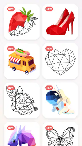 inPoly: Jeu de Puzzle Poly Art screenshot