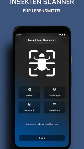 Insekten Lebensmittel Scanner screenshot