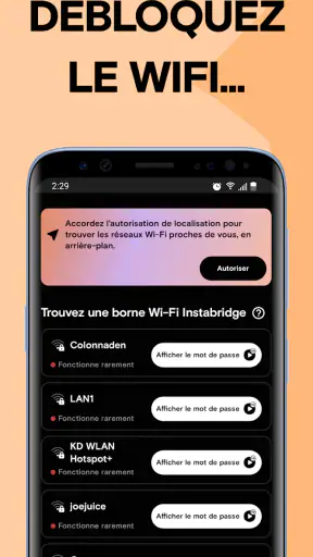 Instabridge: Carte Wi-Fi screenshot