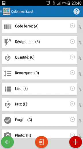 Inventaire + Codes barre screenshot