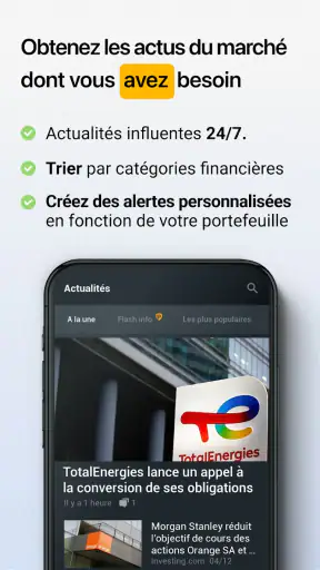 Investing.com: Bourse & Actus screenshot