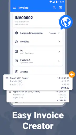 Facture - Invoice Maker Facile screenshot