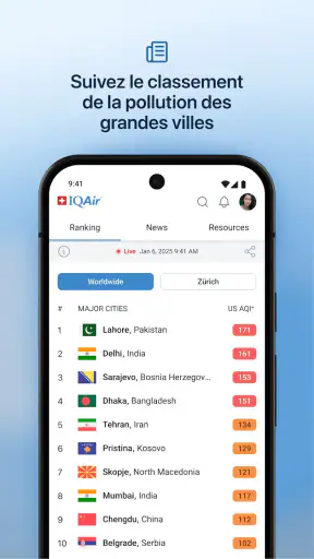 IQAir AirVisual | Qualité Air screenshot