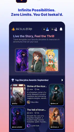 ISEKAI ZERO : Jeu de rôle IA screenshot